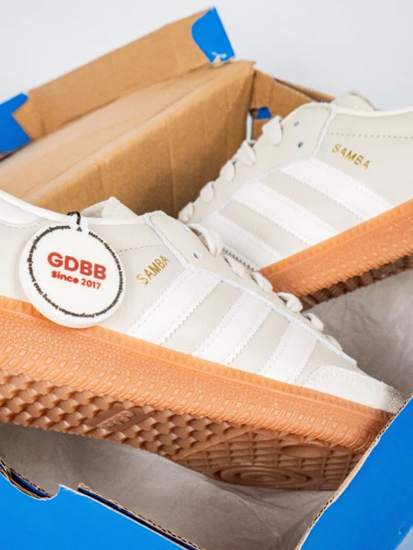 Sepatu-Adidas-Samba-OG-Aluminum-Gum-White-Sneakers Authentic