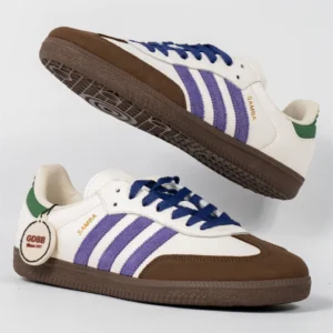 Sepatu-Adidas-Samba-OG-White-Collegiate-Purple-Green-Brown-Sneakers-Authentic