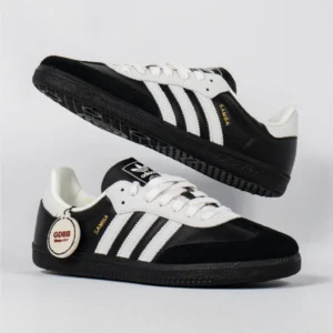 Adidas-Samba-OG-Black-75TH-Anniversary-Black-White-Sneakers-Authentic
