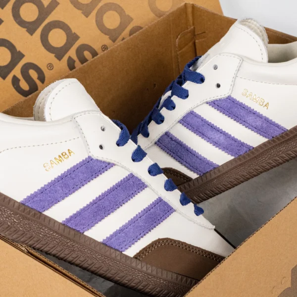 Sepatu-Adidas-Samba-OG-White-Collegiate-Purple-Green-Brown-Sneakers-Authentic