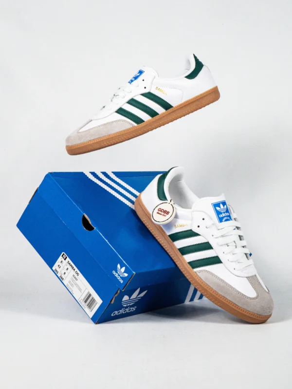 Sepatu-Adidas-Samba-OG-Cloud-White-Collegiate-Green-Gum-Sneakers-Authentic