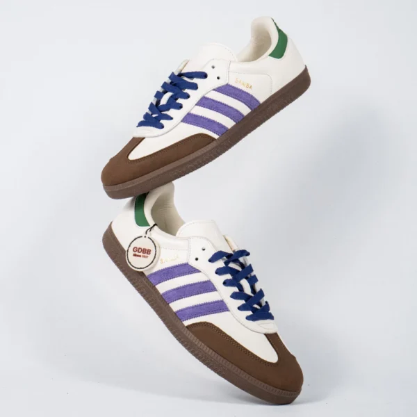 Sepatu-Adidas-Samba-OG-White-Collegiate-Purple-Green-Brown-Sneakers-Authentic